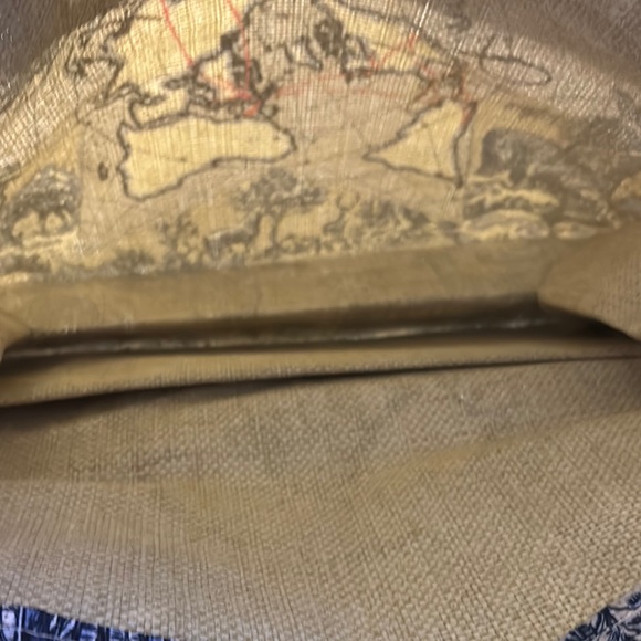 Christian Dior Blue and Beige Straw Tote Bag - Picture 6 of 9